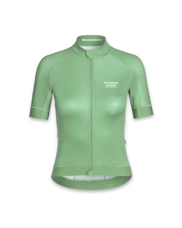 Bicycle riding vest with straps-Women's Mechanism Jersey - Green