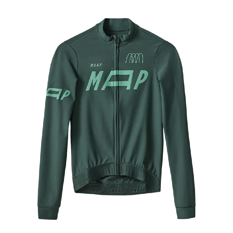 Cycling jersey for endurance rides-Women's Adapt Thermal LS Jersey - Algae