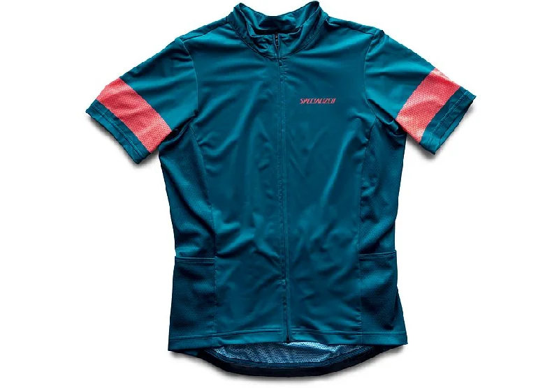 Cycling jersey with front pocket-Specialized Roubaix Jersey W/swat Short Sleeve Women's