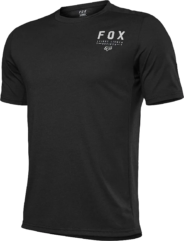 Bike shoes with back fit-Fox Racing Ranger Dri Release Short Sleeve MTB Jersey - Crys - Black