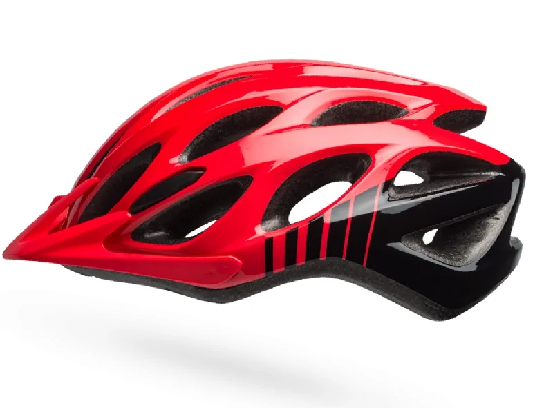 Bike helmet with rear light-Bell Traverse MTB Helmet - Gloss Hibiscus-Black