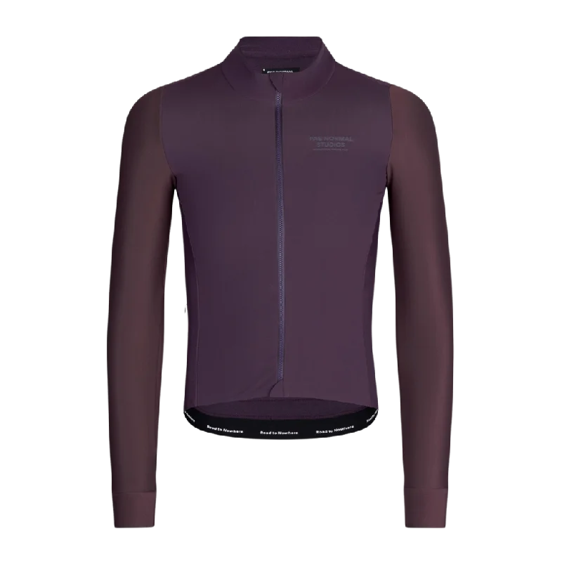 Bicycle shorts for casual rides-Mechanism Thermal Long Sleeve Jersey - Bordeaux