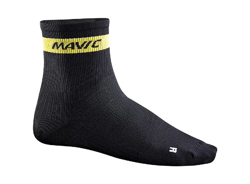 Cycling vest for casual biking-Mavic Cosmic 6" Mid Sock - Black