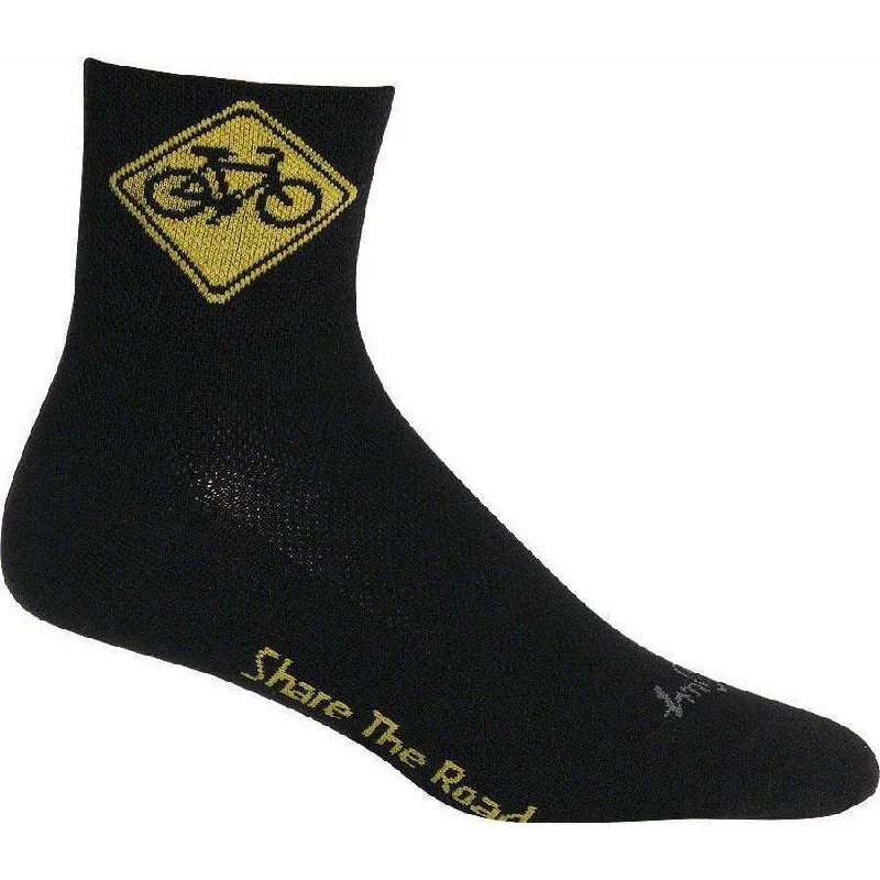 Bicycle arm sleeves with front straps-Classic Share the Road Cycling Socks - 3 inch