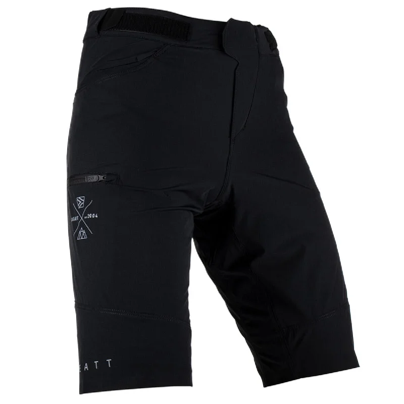 Bicycle rain jacket with back straps-Leatt Trail 2.0 MTB Short - Black - 2023