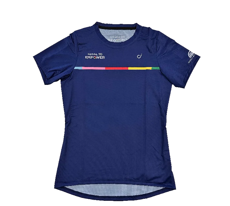 Bicycle jersey for off-road biking-Pedal to Empower x Velocio Technical Tee