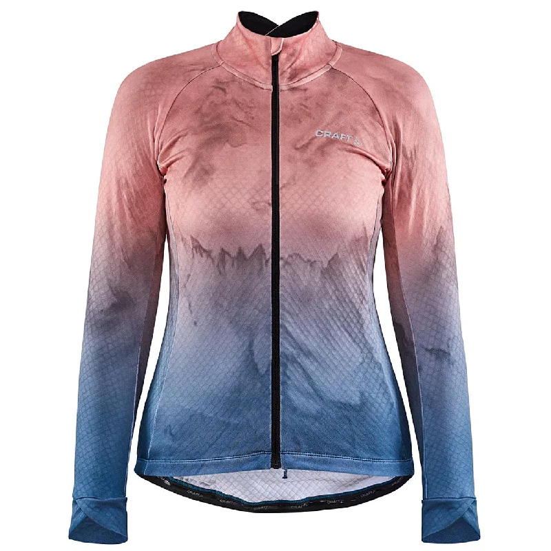 Cycling rain jacket with logos-Maglia maniche lunghe donna Craft Escape ADV - Rosa