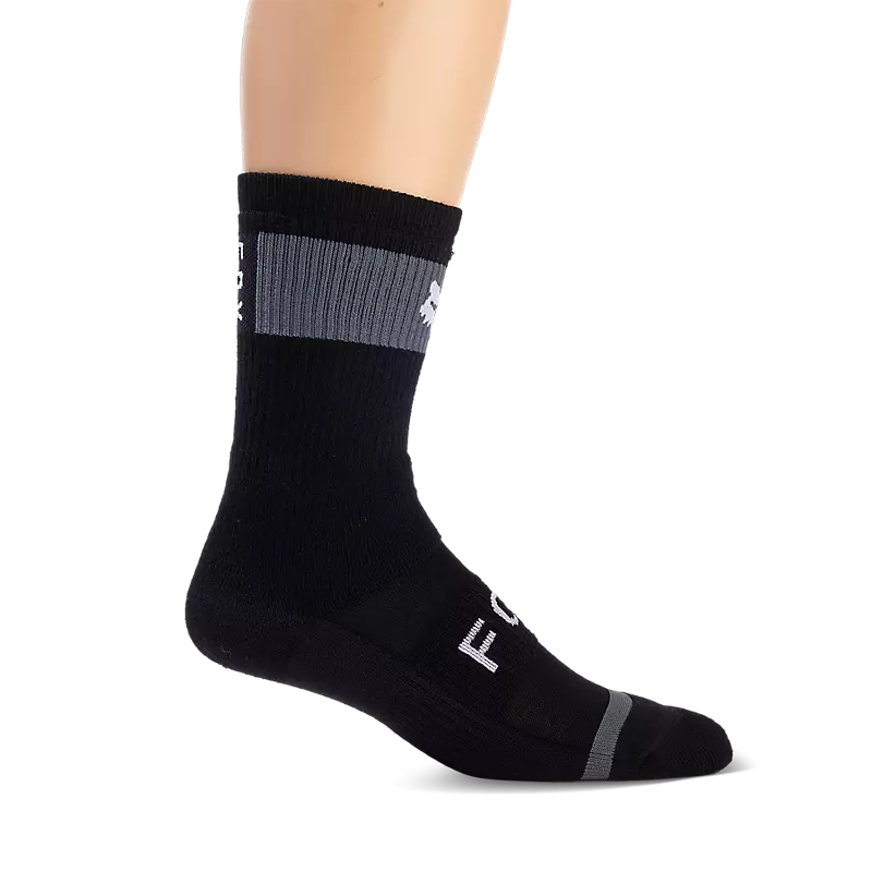 Bicycle arm warmers with front logos-Fox Racing Defend Water Sock - Black