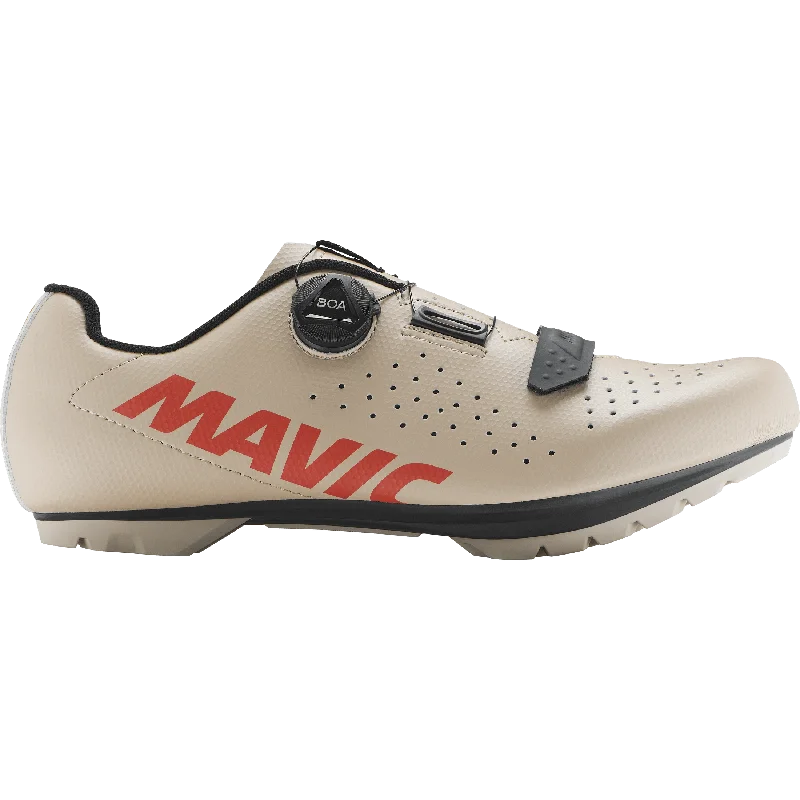 Bike gloves with side logos-Scarpe Mavic Cosmic Boa SPD - Beige