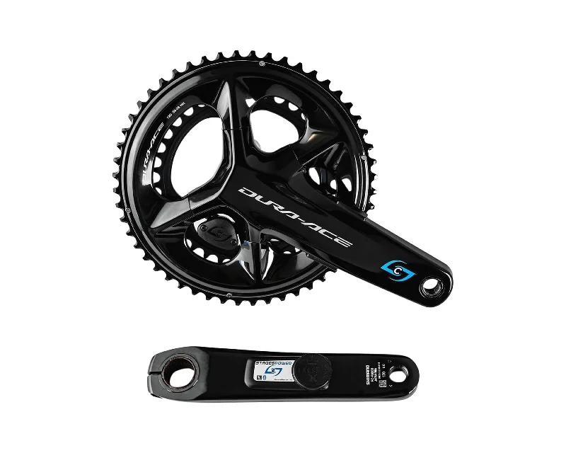 Bike riding knee pads with fit straps-Stages LR Dura Ace R9200 Power Meter Crankset 170mm 50/34