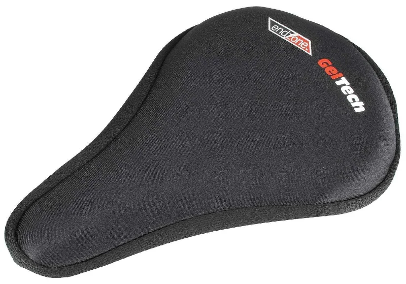 Bicycle helmet for road trips-VELO Endzone Soft MTB Saddle Bike Gel Seat Cover Size: 280-254 x 203-178mm