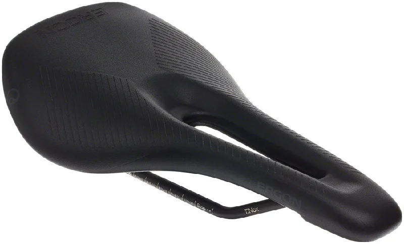 Bike shoes with side straps-Ergon SR Pro Saddle - Titanox Black Womens Medium/Large