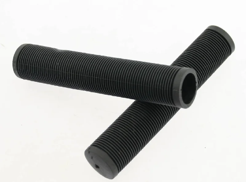 Bike shoes with front guards-BMX Mountain Hybrid Bike Flat Bar Rubber Grips 145mm / 5.7" Black NEW