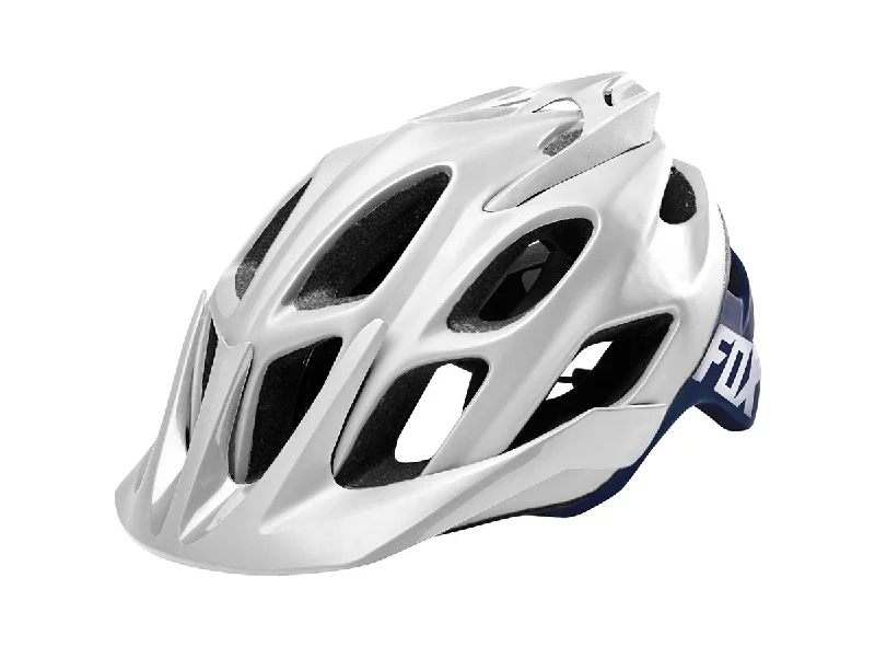 Bike shorts for casual biking-Fox Racing Flux Creo MTB Helmet - White-Navy - 2017