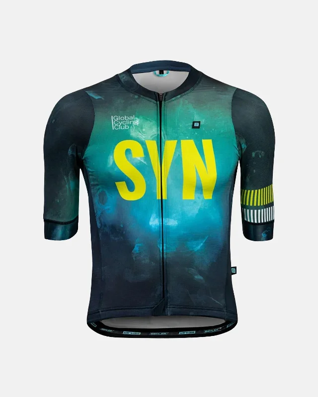 Bike gloves with extra grip-Syndicate Climber Jersey - Neon Space