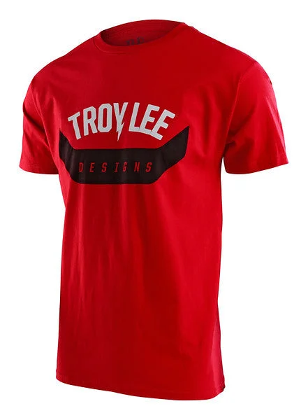 Bike helmet with fit guards-Troy Lee Designs Arc Short Sleeve Tee - Red