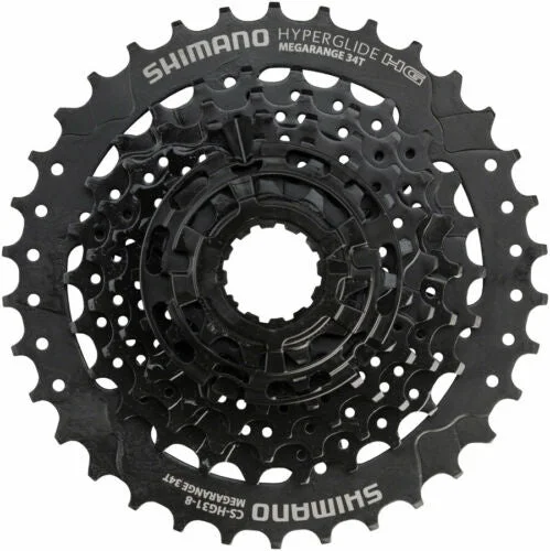 Bicycle shoes for spin class-Shimano HG31 8 Speed Cassette 11-34