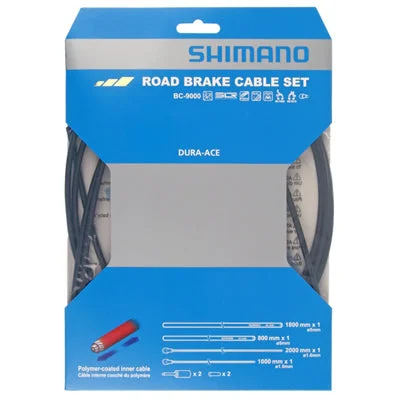 Bike helmet with back mesh-Shim Brk Cable Set,Road,H Gray Polymer,F&R Cble/Hsng,Da 9000 Road Brake Cable Set Shimano Cableshous