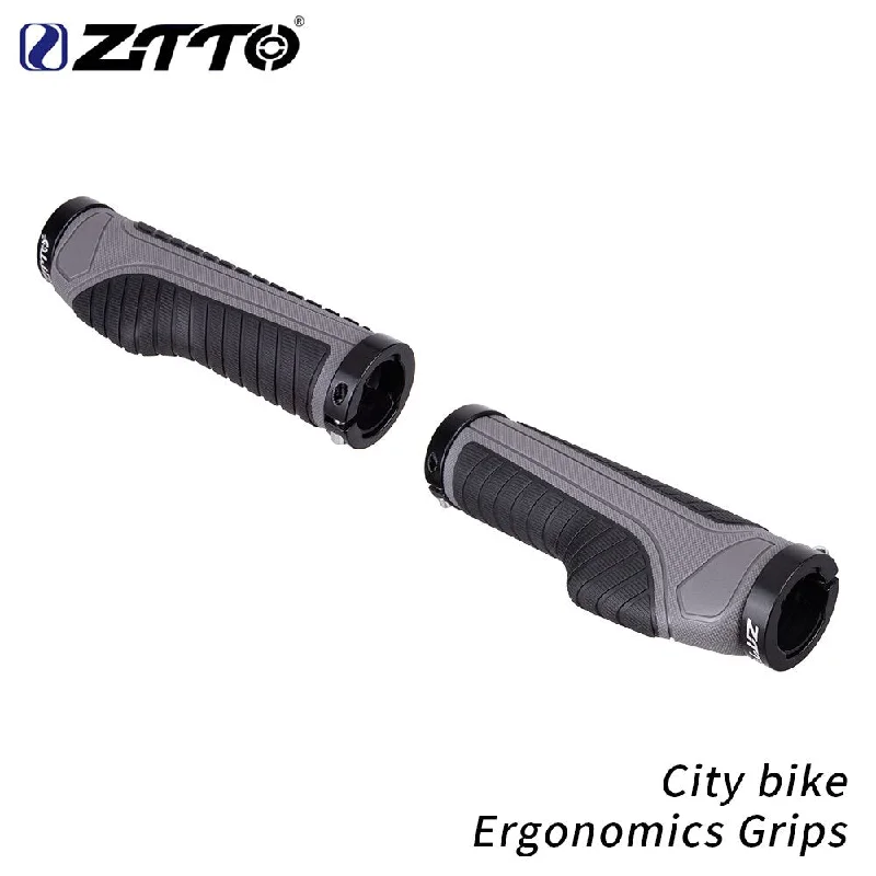 Bicycle jersey with back fit-ZTTO City Bike Cycling Ergonomics Grips Lockable Handle Grip Anti Slip For Folding Bike Handlebar 22.2mm AG42 1Pair