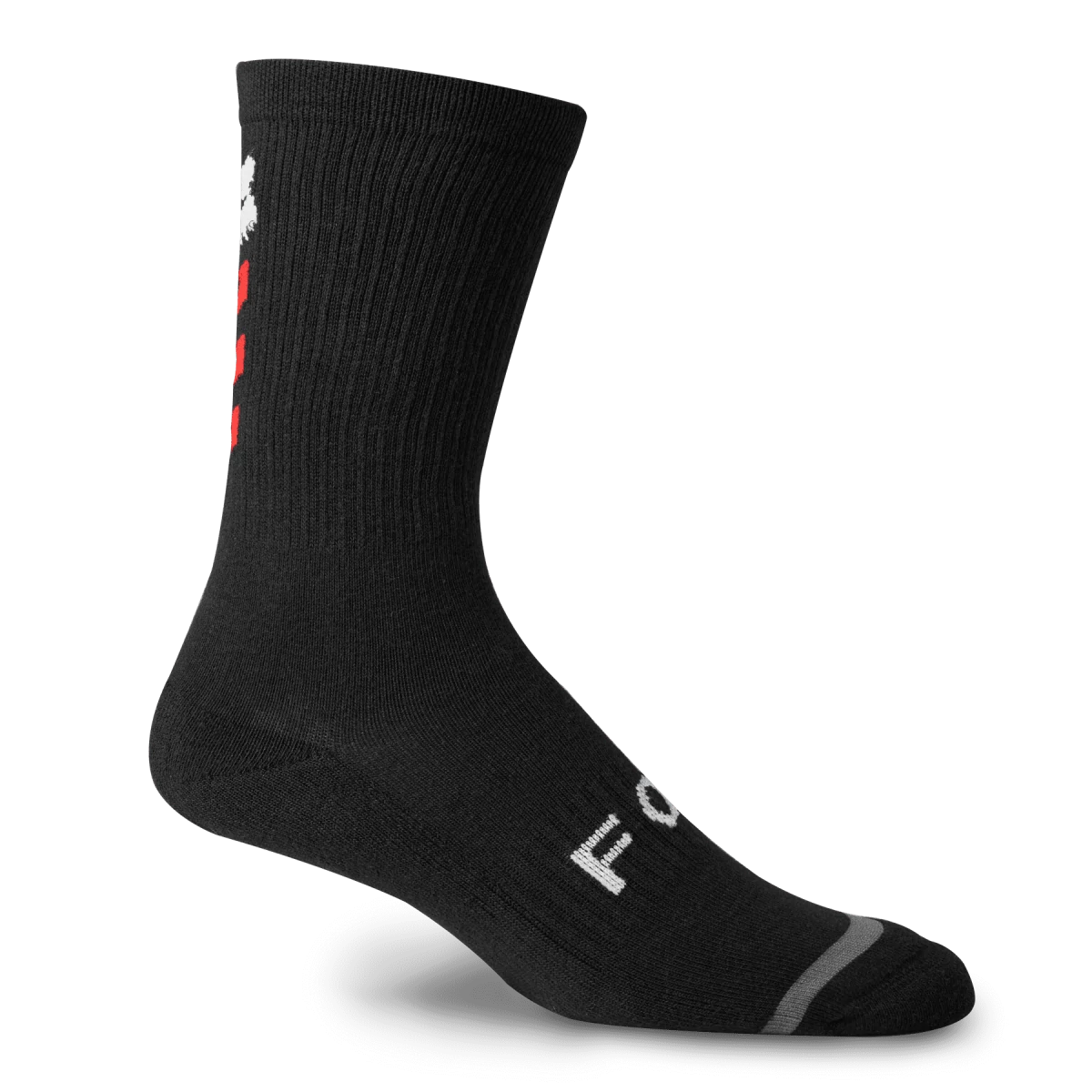 Bicycle arm warmers with straps-Fox Racing 8" Defend Sock - Syndicate - Black