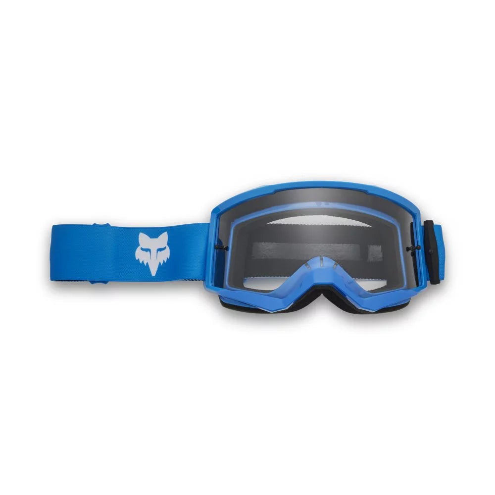 Bike riding knee pads with logos-Fox Racing Main Core Goggle - Tru Blue