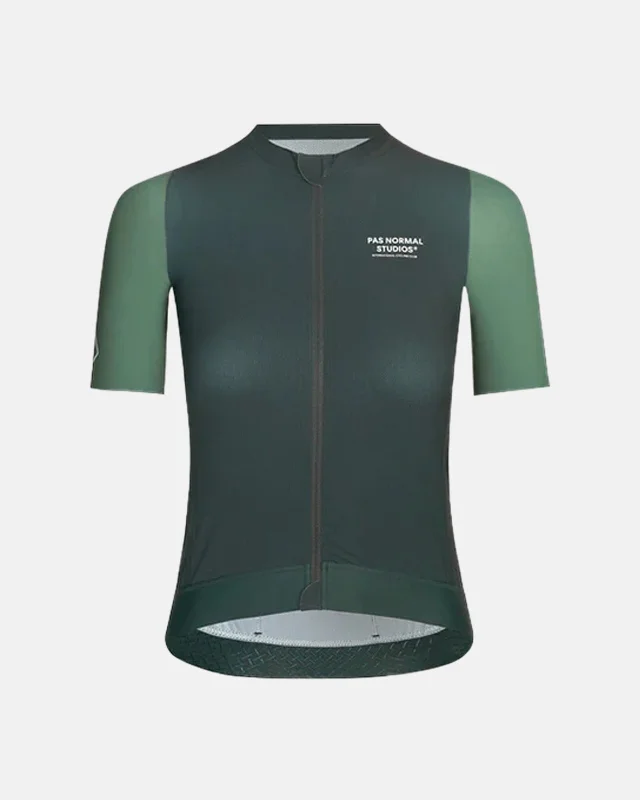 Cycling rain pants with mesh-Women's Midsummer Jersey - Green Sleeve