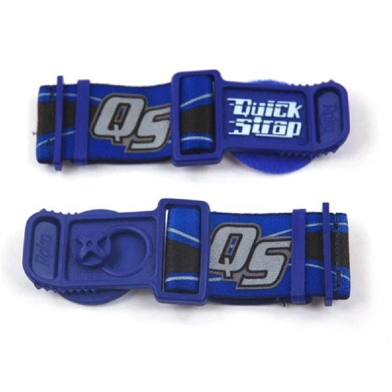 Bike shoes with back guards-ROKO GOGGLE QUICK STRAP - BLUE