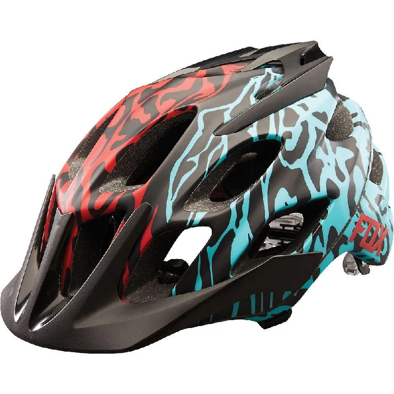 Bike helmet with front vents-Fox Racing Flux Cauz MTB Helmet - Ice Blue