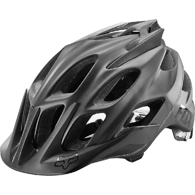 Bicycle helmet with back padding-Fox Racing Flux MTB Helmet - Matt - Black