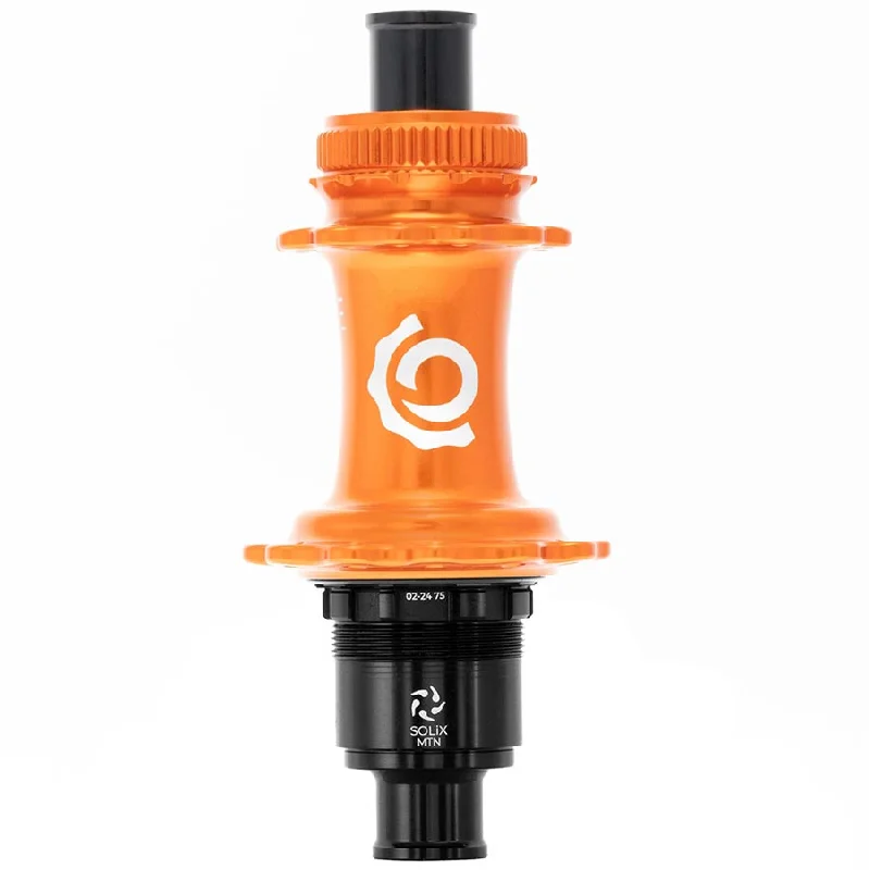 Cycling vest with elastic trim-Industry Nine Solix M Classic Rear MS Disc Hub Rear 24H 12mm TA 148mm Shimano Micro Spline Orange