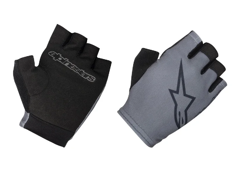 Cycling jersey with front pocket-Alpinestars S-Lite MTB Glove - Gray-Black