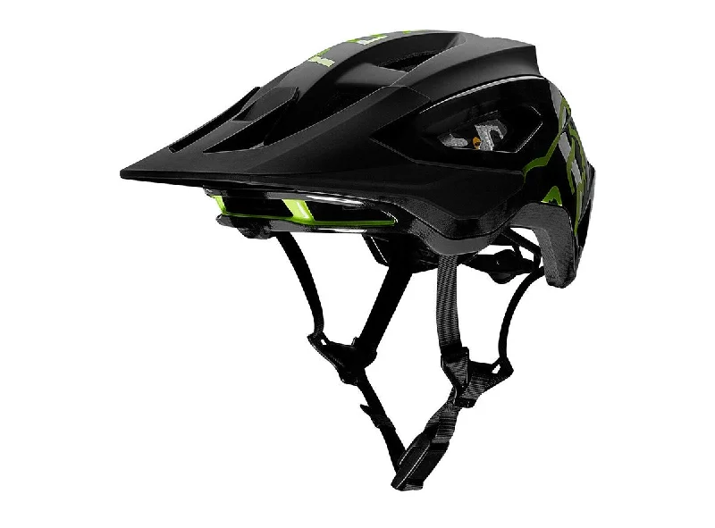 Bike helmet with sleek fit-Fox Racing Speedframe Pro MTB Helmet - Elevated - Black - 2020