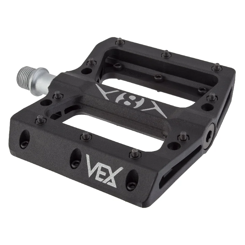 Cycling gloves with back logos-Origin 8 Vex Platform Pedals - Black