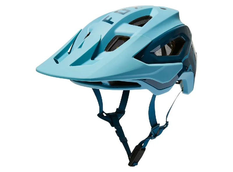 Bike riding backpack with straps-Fox Racing Speedframe Pro MTB Helmet - Slate Blue - 2021