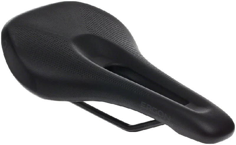 Bike riding knee pads with side straps-Ergon SM Sport Gel Saddle - Chromoly Stealth Womens Small/Medium