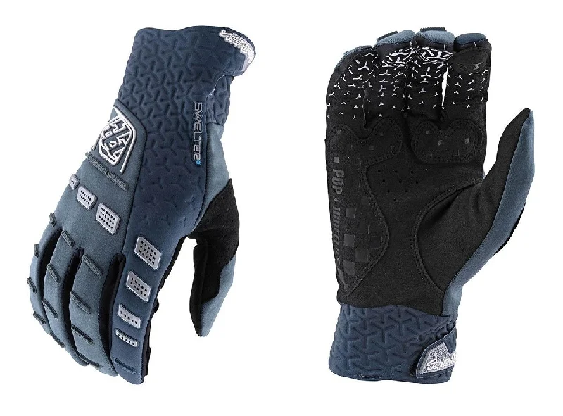 Bicycle tights with front logos-Troy Lee Designs Swelter MTB Glove - Charcoal