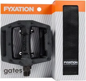 Bike helmet for trail riders-Fyxation Pedal and Strap Kit Pedals