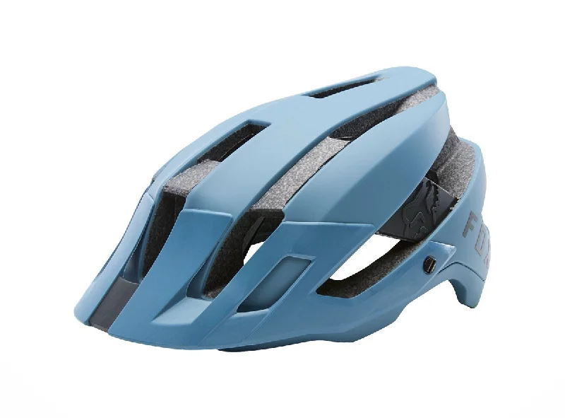 Cycling sunglasses for casual rides-Fox Racing Flux MTB Helmet - Slate Blue - 2018