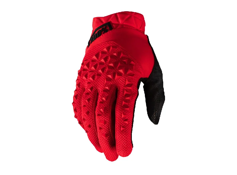 Bicycle jersey with back vents-100% Geomatic MTB Glove - Red