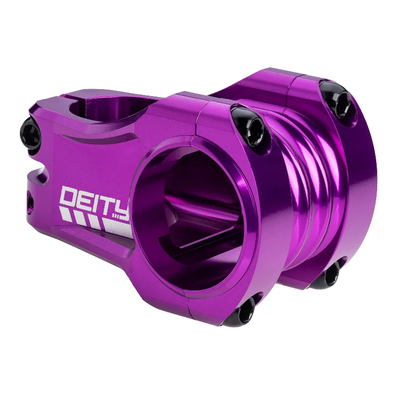 Bicycle socks for endurance rides-Deity Copperhead 42mm 35 Stem Purple