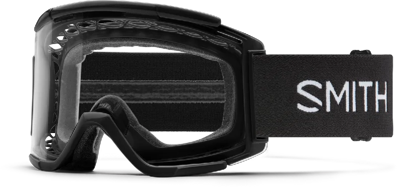 Bicycle socks with front vents-Smith Squad XL MTB Goggle - Black