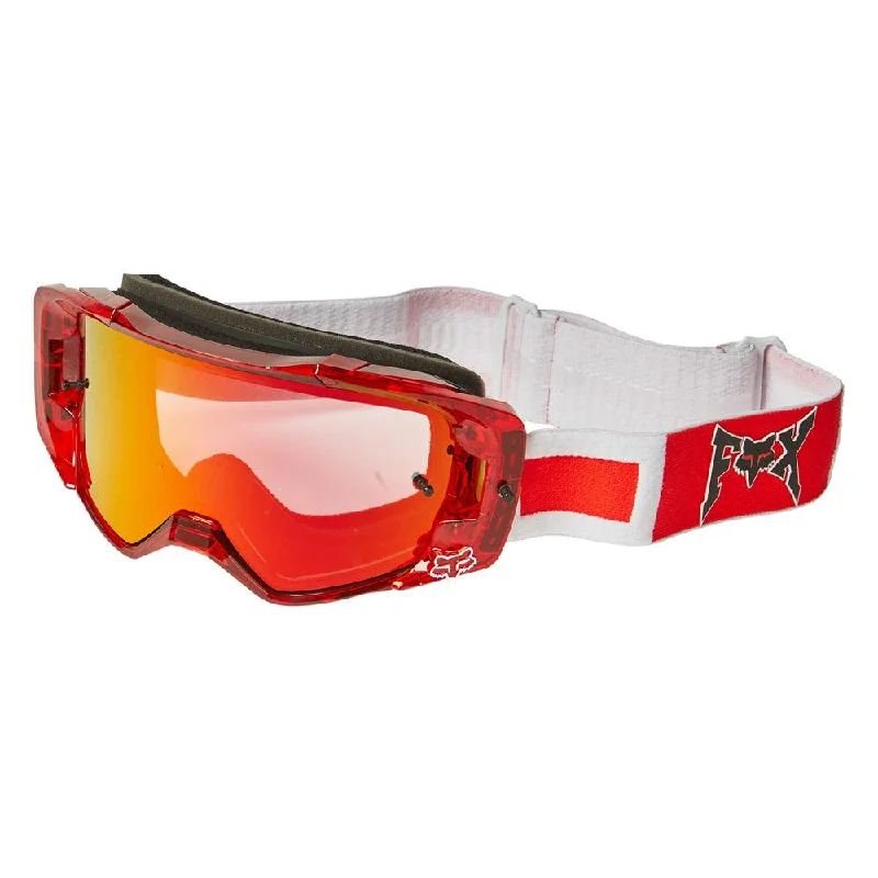 Bike shoes with front logos-FOX VUE CELZ LIMITED EDITION GOGGLE - SPARK RED/BLACK/WHITE