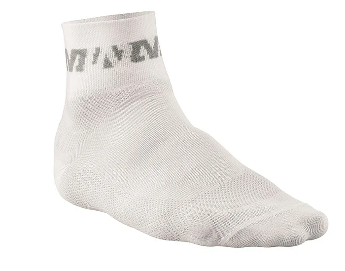 Cycling gloves with fit straps-Mavic Cycling Race Socks Size 2-5 UK 35-38 EU - White