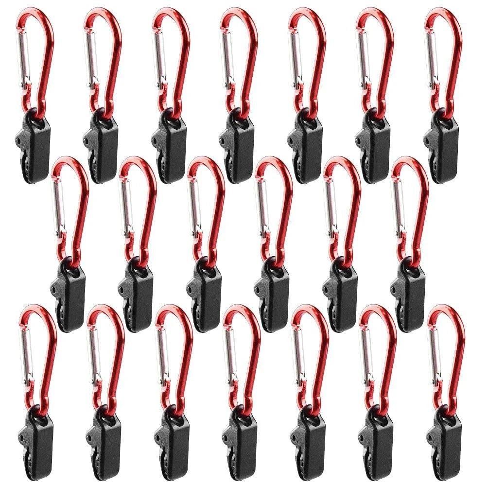 Bike helmet with side guards-10pcs Tarp Awning Clamp Clips Tent Snaps Hangers Boat Covers Outdoor Camping Tent Tighten Lock Grip Clamp with Carabiner 35X8mm