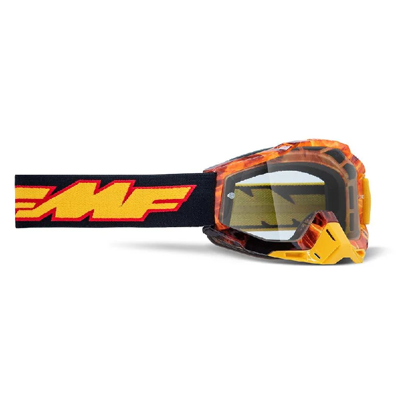 Cycling sunglasses for endurance rides-FMF POWERBOMB GOGGLE - SPARK (CLEAR)