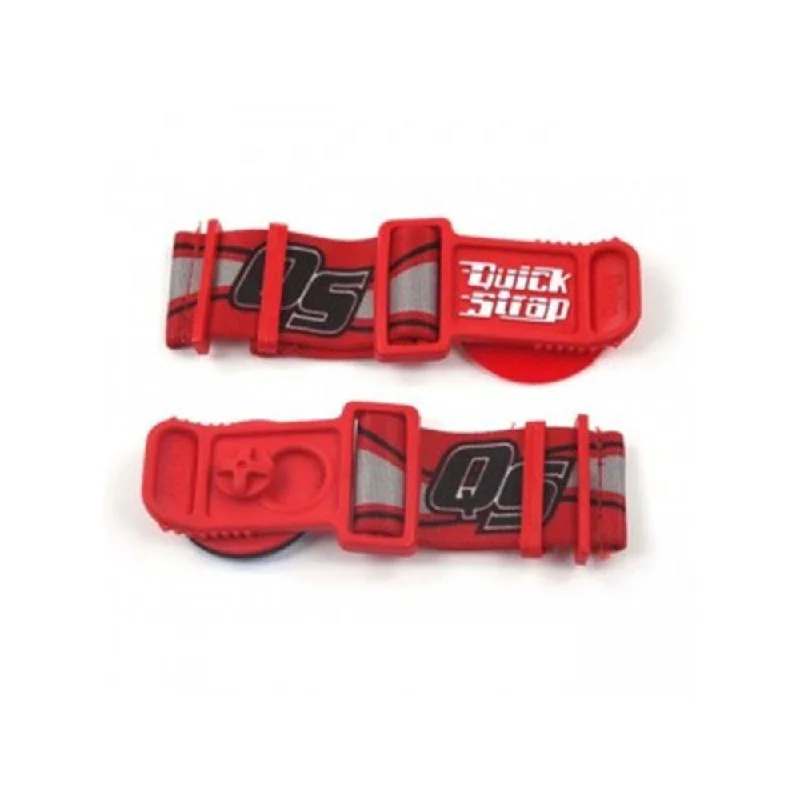 Bike gloves with front guards-ROKO GOGGLE QUICK STRAP - RED