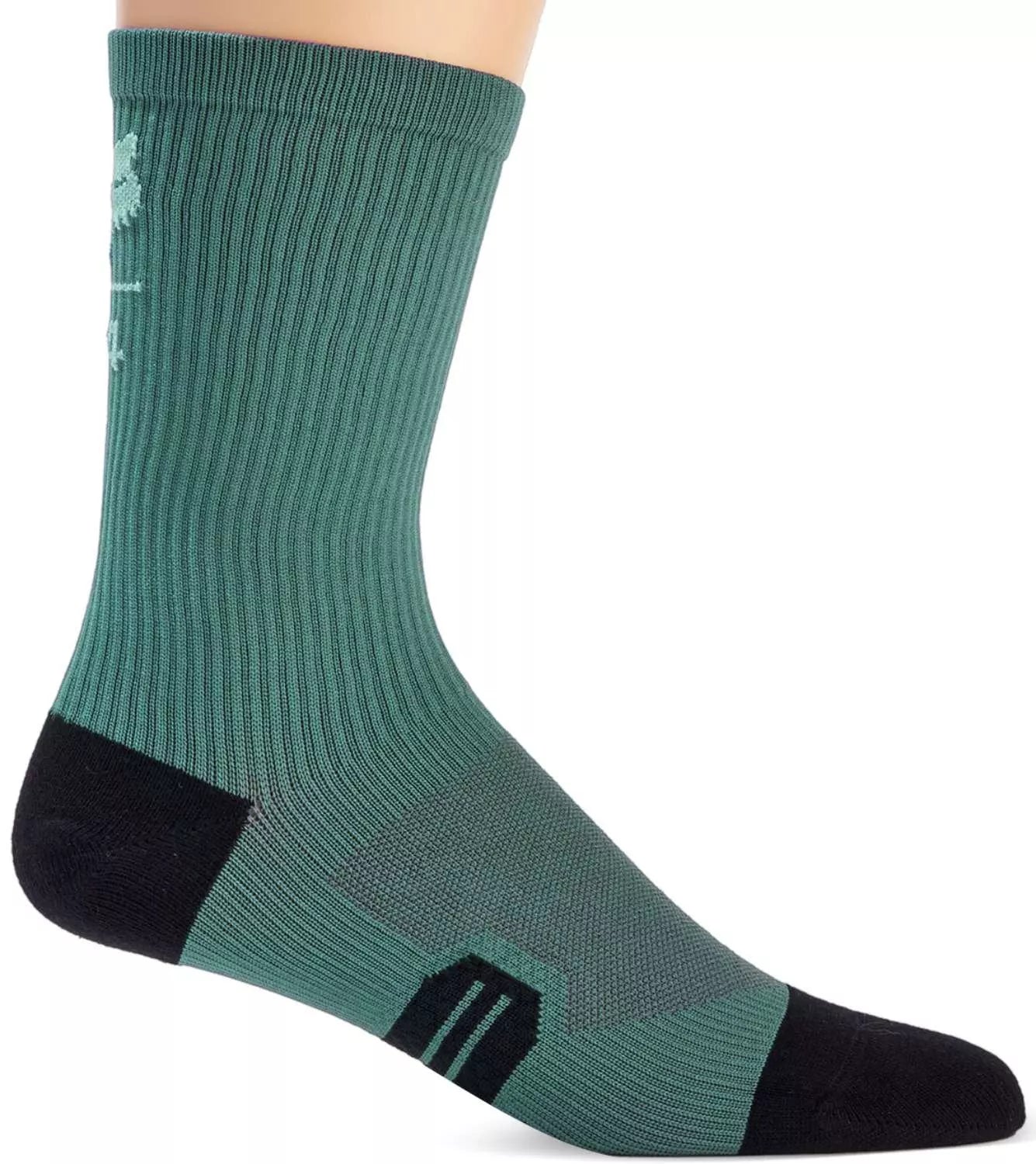 Bicycle arm warmers with vents-Fox Racing 8" Ranger Sock - Fox 74 - Emerald