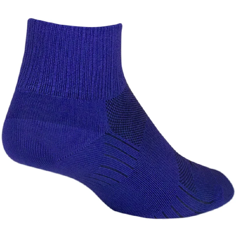 Bicycle riding shoes with side guards-Purple Sugar SGX Bike Socks - Purple