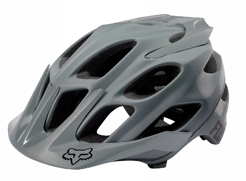 Bike helmet with front mesh-Fox Racing Flux Solids MTB Helmet - Gray