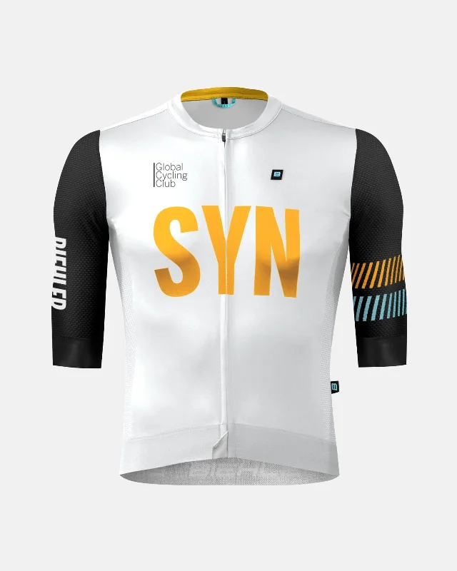 Bicycle rain jacket with side straps-Syndicate Aero Pro Jersey - Rise